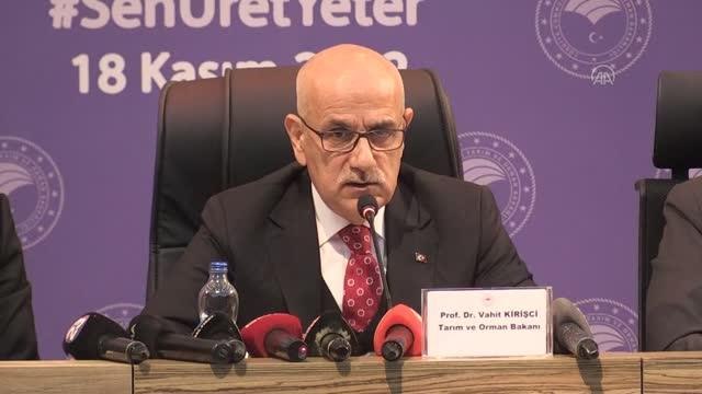 Bakan Kirişci: (Sözleşmeli üretim modeli) Aşırı üretim veya bir ürünün kıtlığı gibi bir kavram asla olmayacak