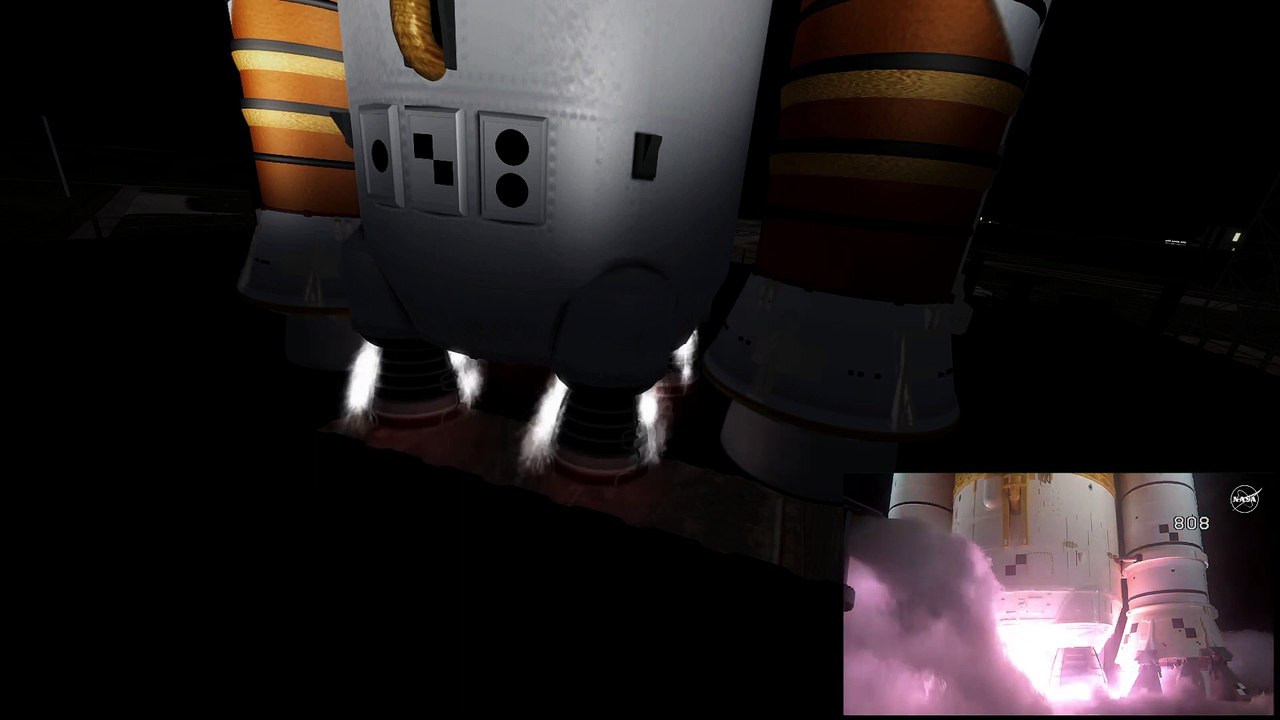 - Artemis 1 Launch with KSP Simulation Visuals_
