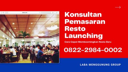 AHLI, 0822-2984-0002, Pemasaran Online Rumah Makan Launching