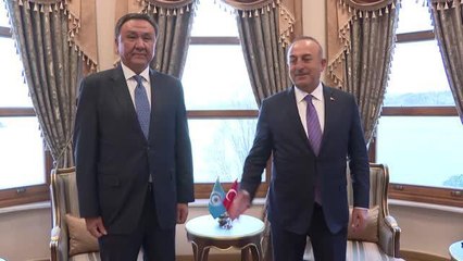 Dışişleri Bakanı Çavuşoğlu TDT Genel Sekreteri Ömüraliyev'i kabul etti