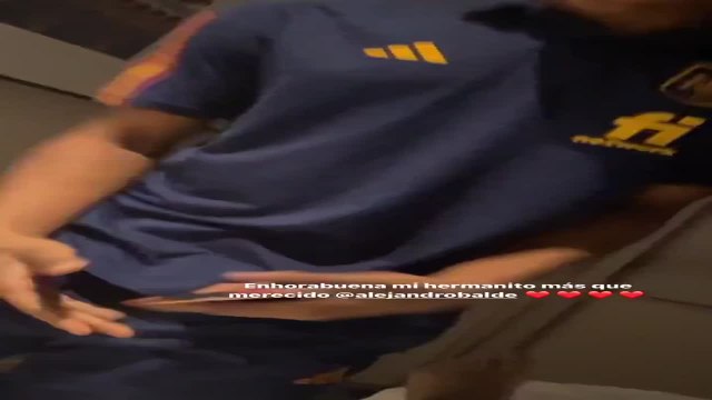 La reacción de Balde al enterarse de su convocatoria para el Mundial