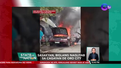 Sasakyan, biglang nagliyab sa Cagayan De Oro City | SONA