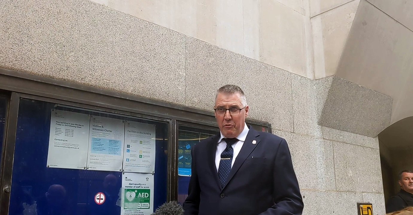 Zara Aleena murder: DCI David Whellams outside the Old Bailey
