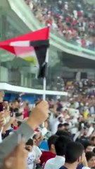 من المدرجات.. فرحة الجماهير بهدف مصطفى محمد في مرمى بلجيكا