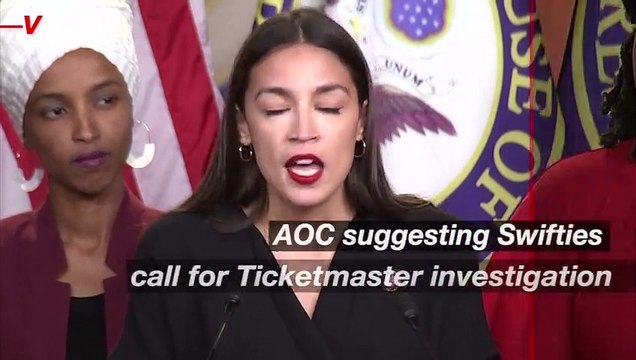 AOC Chimes in on Taylor Swift Ticketmaster Debacle, Encourages Fans to Demand DOJ Intervene
