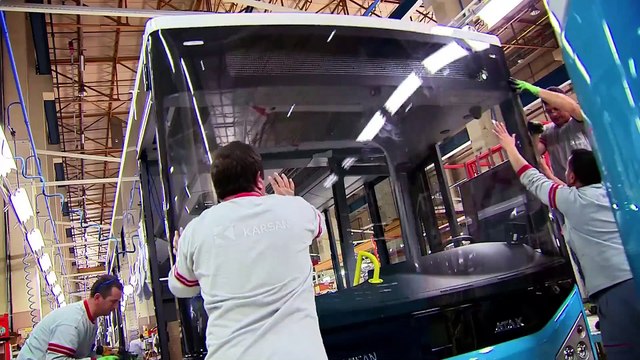 Karsan ve Aselsan'dan Yerli ve Milli %100 Elektrikli Minibüs! Türkiye Gazetesi