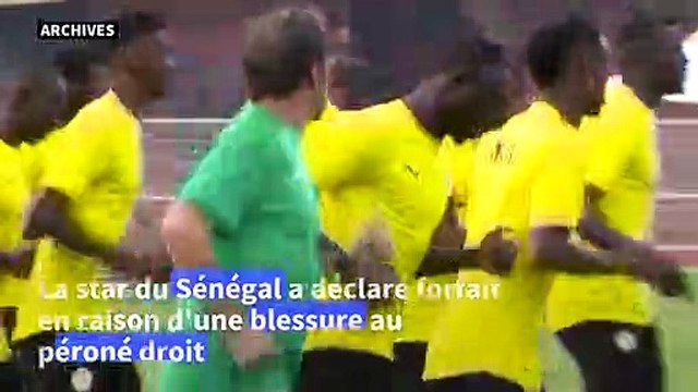 Mondial-2022: Sadio Mané déclare forfait