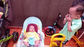 Precious moment between Brothe and baby Sister | Sweet Moment | Funny Moment