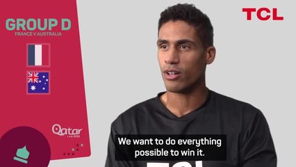 Defending World Cup crown 'a big challenge' - Varane