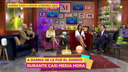 TW Danna Paola se queda sin audio por 30 minutos en show y así respondió