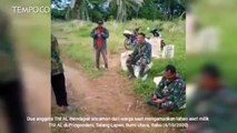 Video Viral, Sengketa Lahan, Warga Ancam Anggota TNI dengan Golok