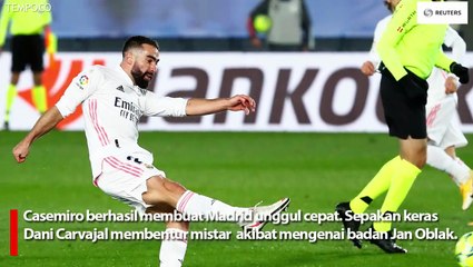 Duel Real Madrid vs Atletico Madrid, Los Blancos Unggul 2-0