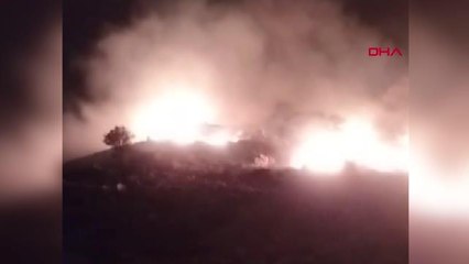 GÖKÇEADA'DA OTLUK YANGINI