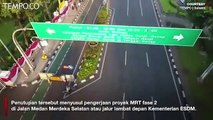 Pembangunan MRT Fase 2, Jalan Medan Merdeka Sisi Selatan Ditutup