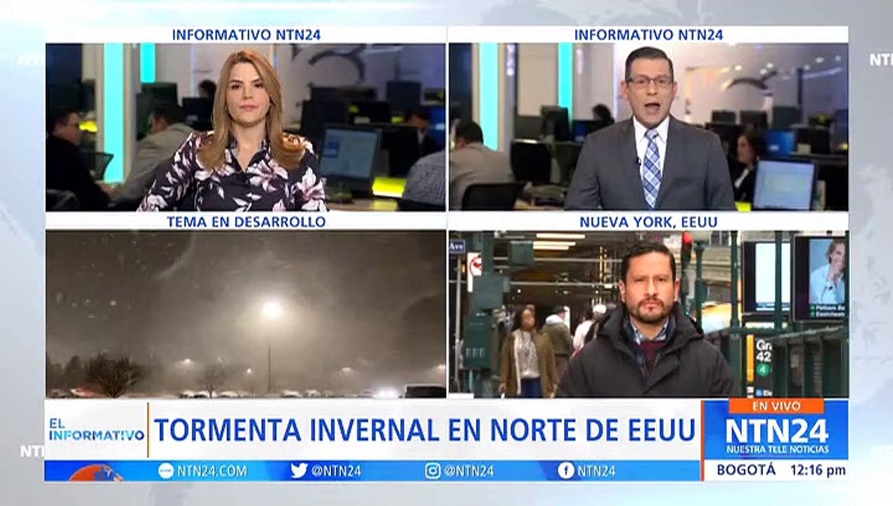 Fuertes tormentas de nieve afectan gran parte de Estados Unidos