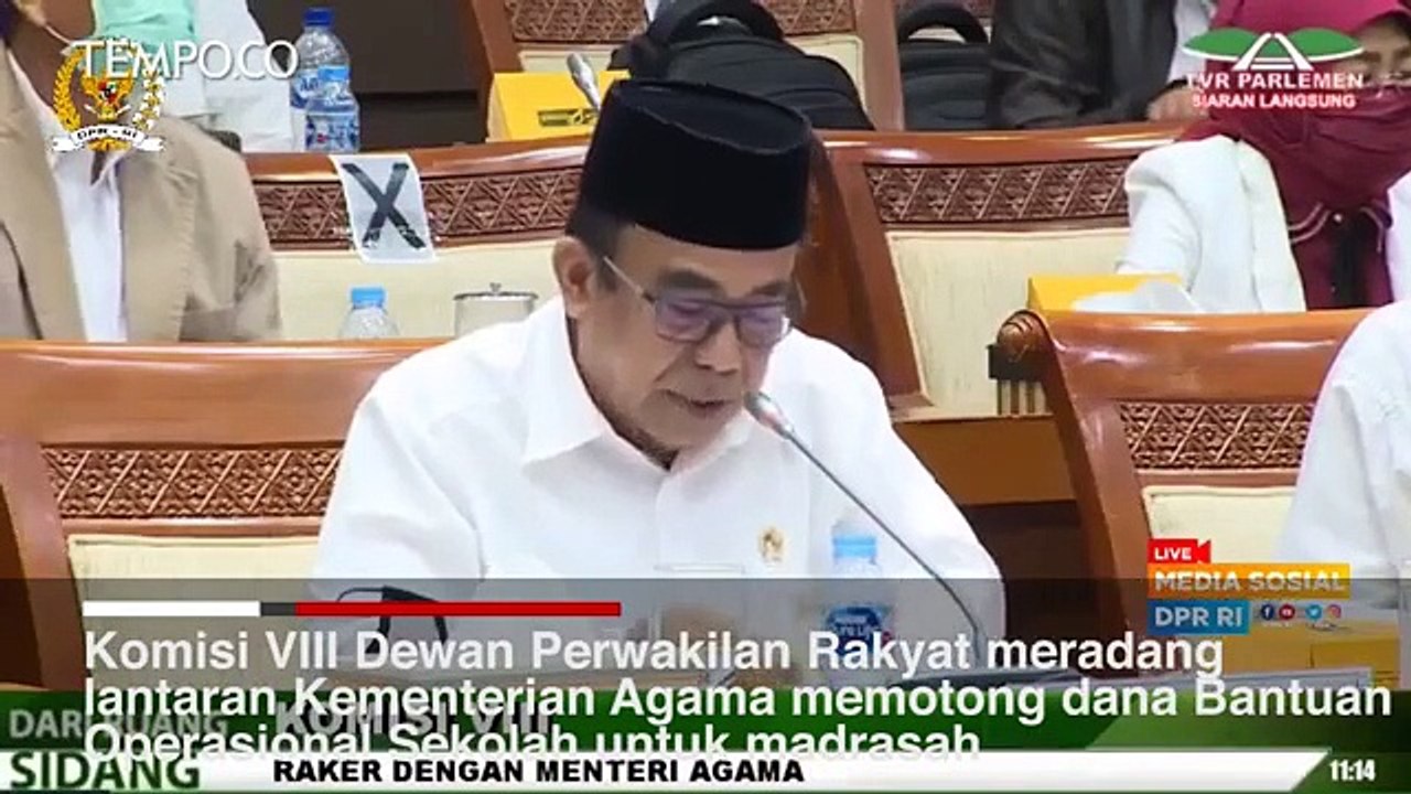 DPR Protes Menteri Agama Potong Dana BOS Rp 100 Ribu Per Siswa