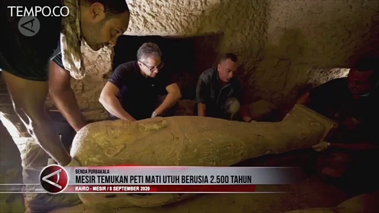 Belasan Peti Mati Utuh Berusia 2500 Tahun Ditemukan di Giza Mesir