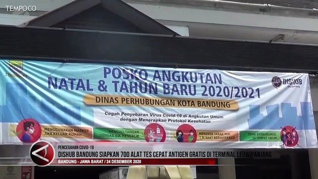 Layanan Tes Cepat Antigen COVID-19 Gratis di Terminal Leuwipanjang