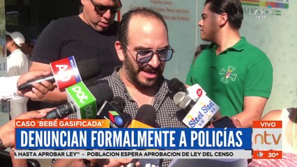 Hacen formal la denuncian a policías por la gasificación a una bebe