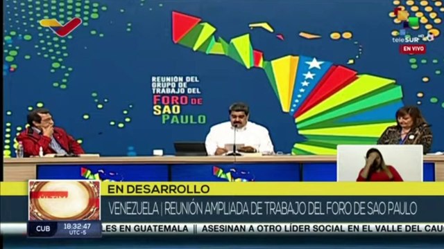 Pdte. Nicolás Maduro ofrece la bienvenida a participantes del Grupo de Trabajo del Foro de Sao Paulo