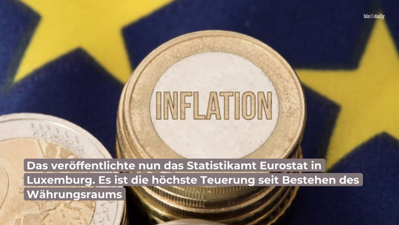Rekordwert: So hoch ist die Inflation in der Eurozone