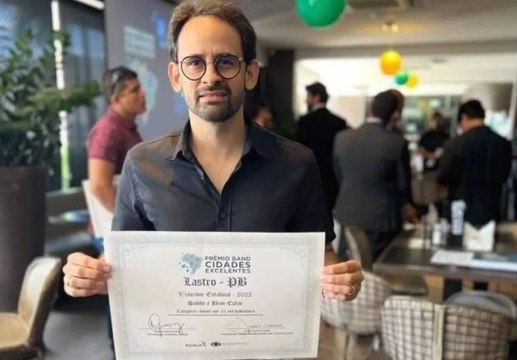 Prefeitura de Lastro é premiada pela BAND por boas práticas na gestão pública na área de saúde