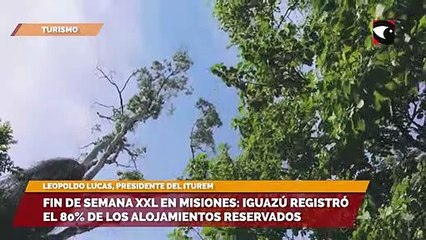 Fin de semana XXL en Misiones Iguazú registró el 80% de los alojamientos reservados ct