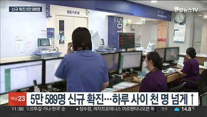 下载视频: 신규 확진 다시 5만여 명…사망자 사흘째 60명대