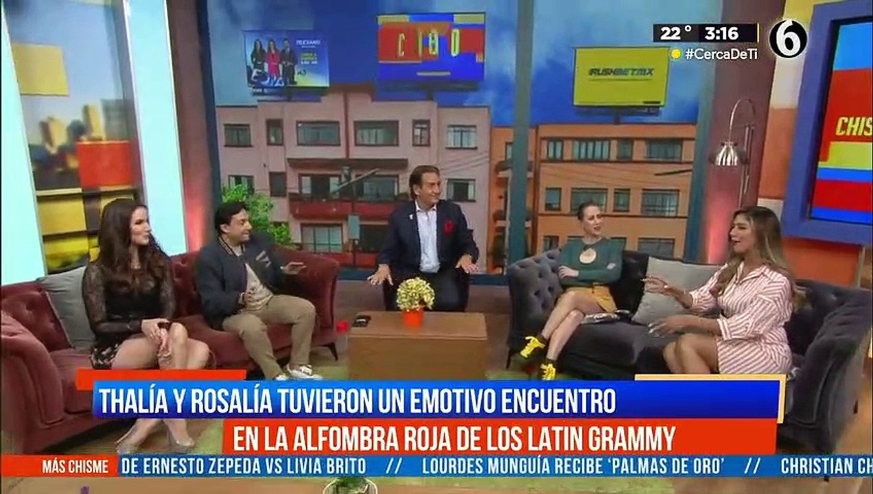 El emotivo encuentro entre Thalía y Rosalía