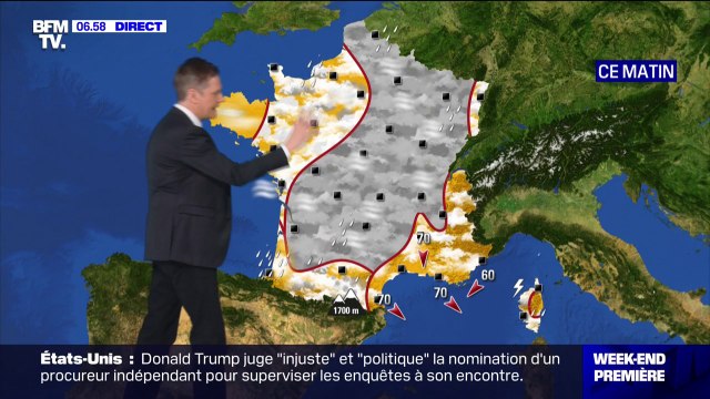Un temps frais et sec sur la plus grande partie du pays, quelques précipitations dans le sud-ouest ce samedi