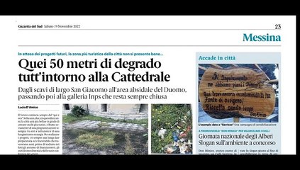 Rassegna stampa Messina 19.11.2022