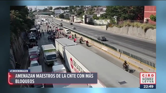 Maestros de la CNTE bloquearon por más de dos horas el Paso Exprés de Cuernavaca