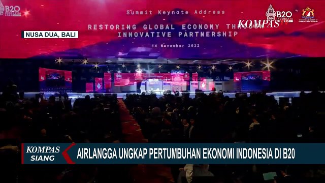 Airlangga Hartarto Pamerkan Pertumbuhan Ekonomi Indonesia di B20 Summit!