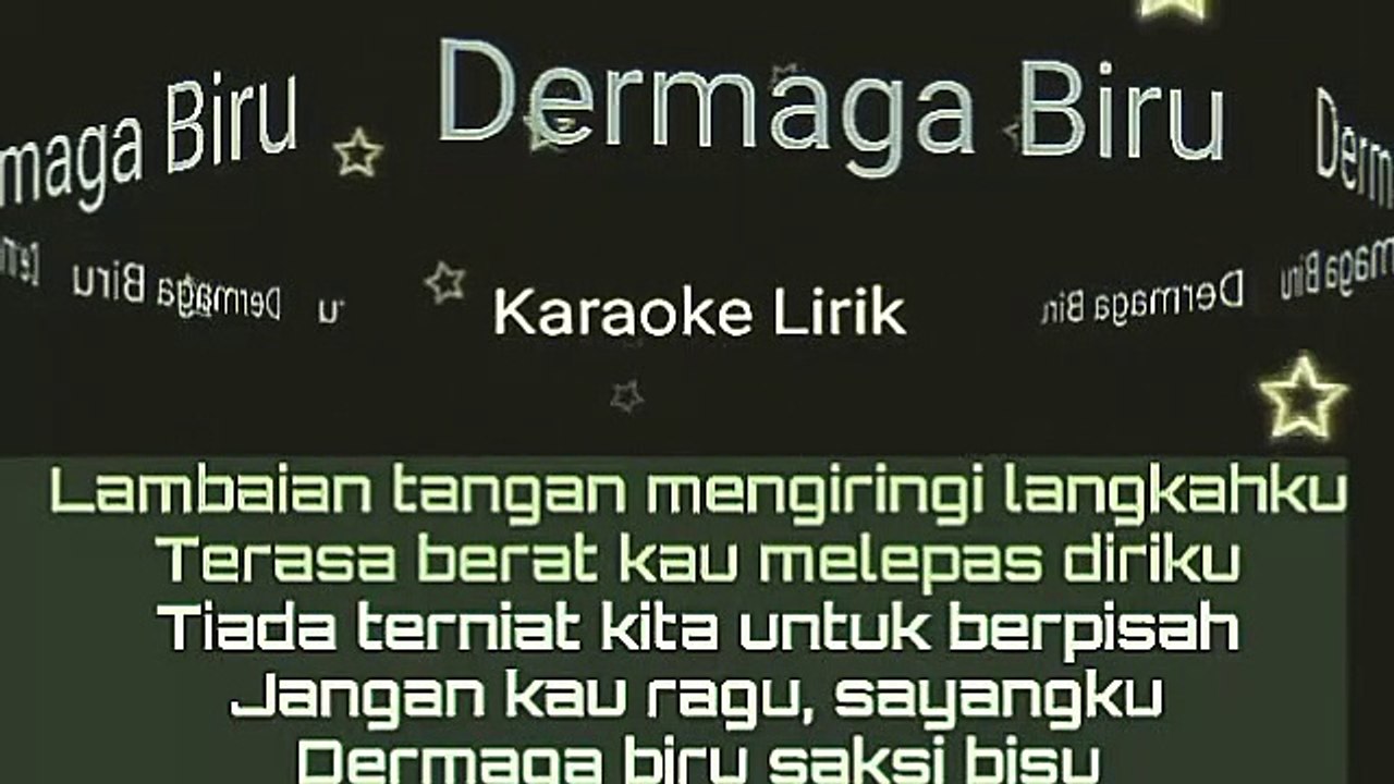 Dermaga Biru Karaoke Lirik Toto Production