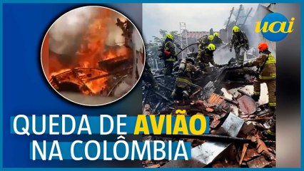 Avião com oito pessoas cai sobre casa na Colômbia