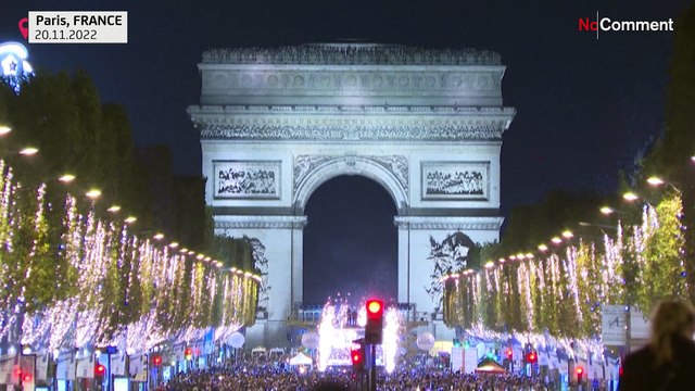 Christmas Illuminations on the Champs-Élysées kick off holiday season in Paris