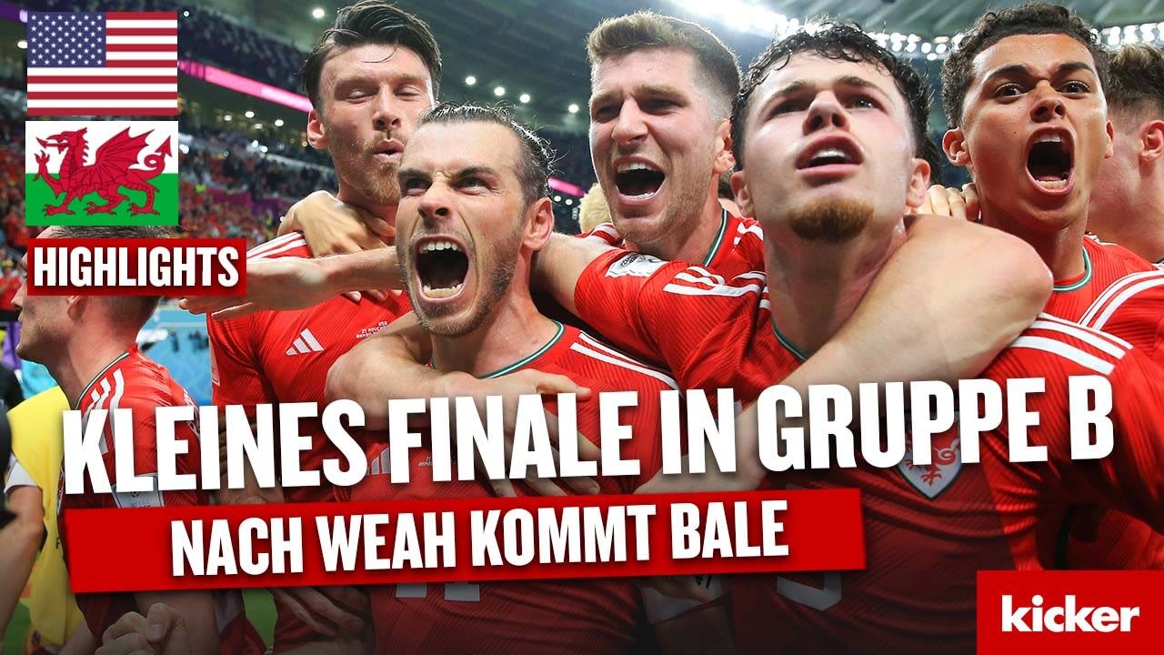 Pulisics perfekter Pass auf Weah, doch Bale rettet Wales den Punkt gegen USA