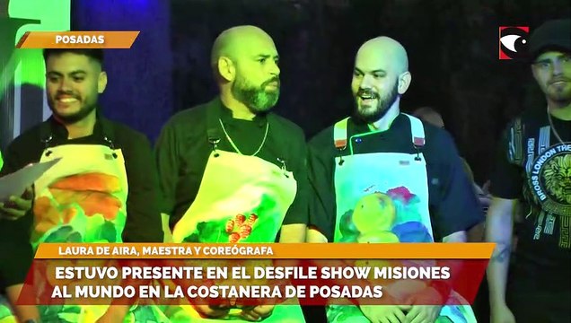 Estuvo presente en el desfile show Misiones al Mundo en la Costanera de Posadas