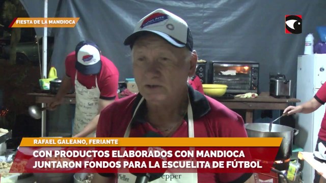 Con productos elaborados con mandioca juntaron fondos para la escuelita de fútbol