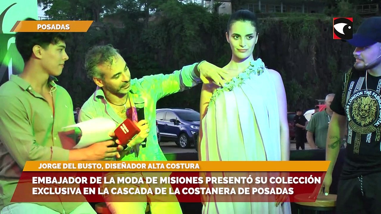 Embajador de la Moda de Misiones presentó su colección exclusiva en la Cascada de la Costanera de Posadas