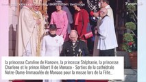 Jacques en uniforme de policier avec un képi et Gabriella timide en rouge : Moment précieux avec Charlene de Monaco