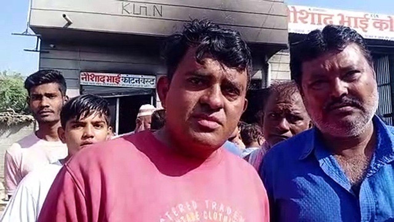 BARMER#रूई के गोदाम में गली आग, करीब आठ लाख का नुकसान