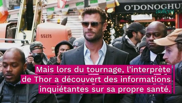 Chris Hemsworth : après des résultats médicaux inquiétants l’acteur fait une pause dans sa carrière