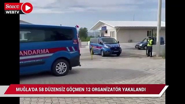 Muğla’da 58 düzensiz göçmen 12 organizatör şüphelisi yakalandı