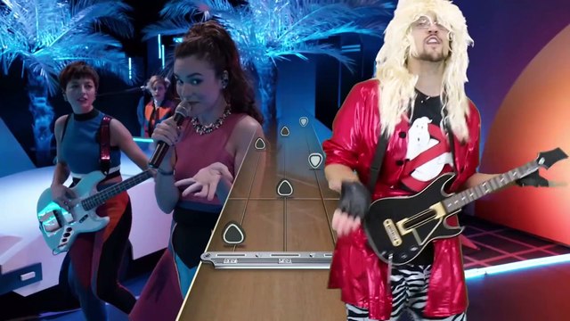 FGTEEV DUDDY plays GUITAR HERO Live! Ghost Busters, Star Wars & Baymax Song (WORST CROWD EVER!)