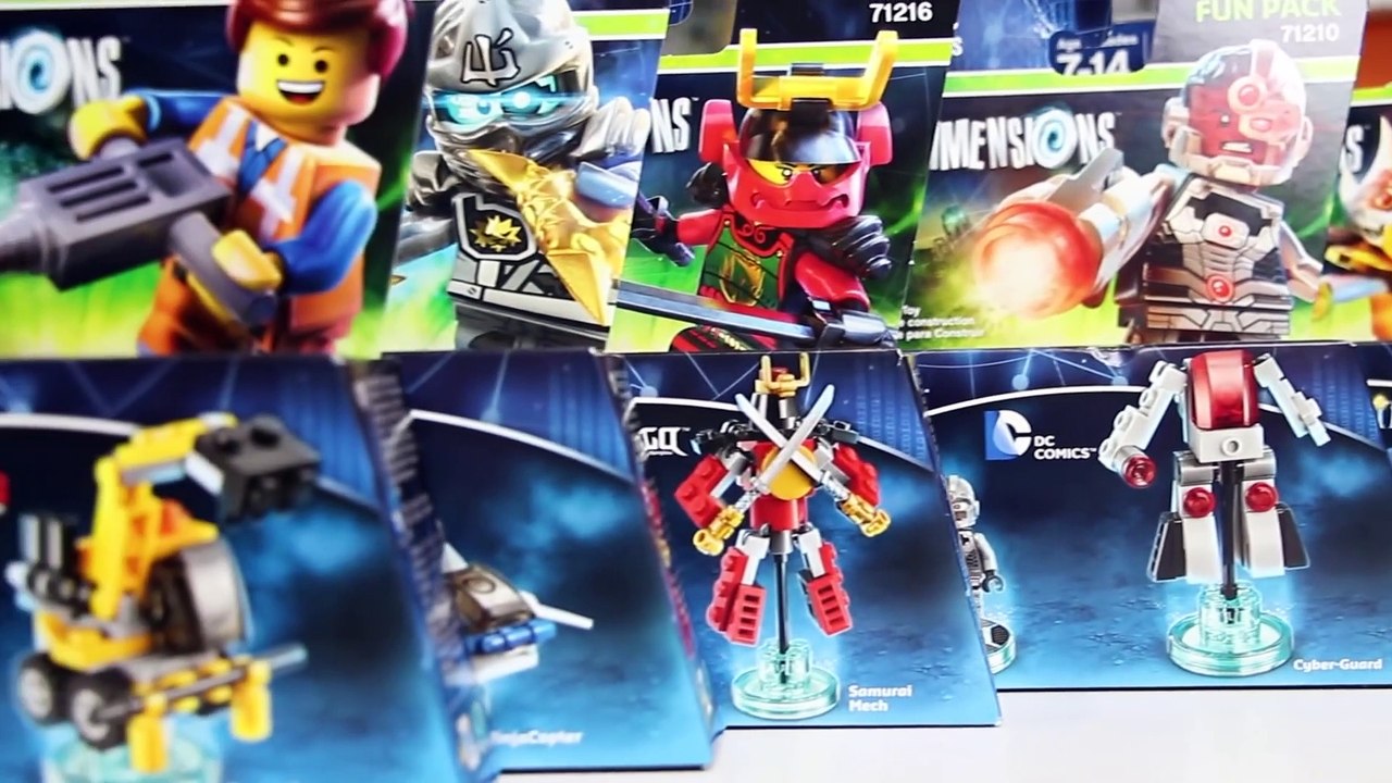LEGO Dimensions Fun Packs Stop Motion Build & In-Game Fun! (Let's Build Wave 1 Skit)
