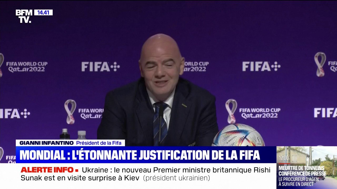 Mondial au Qatar: le patron de la Fifa se sent "arabe", "gay", "travailleur migrant"