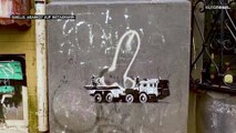Banksy in der Ukraine: Zeigt ein Bild Wladimir Putin?
