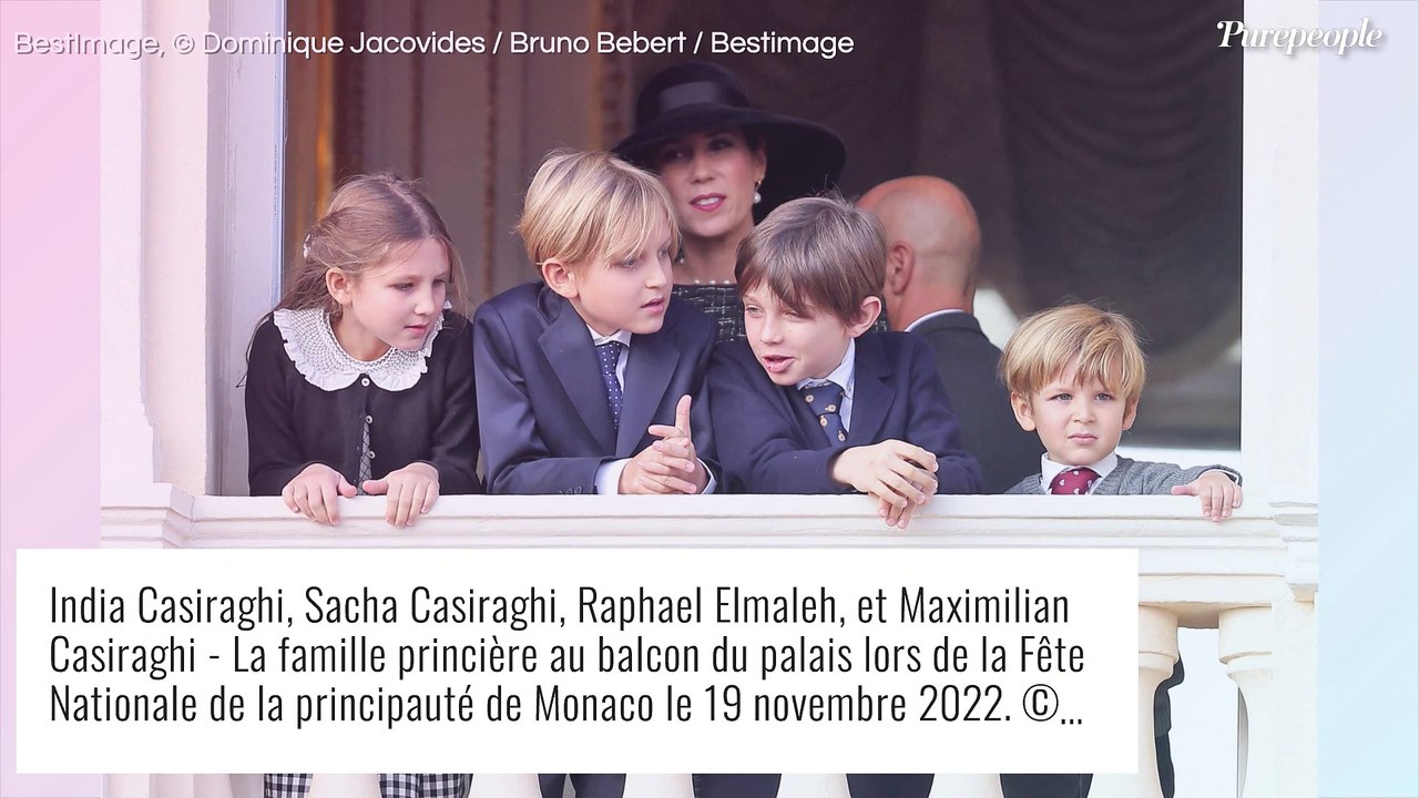 Charlotte Casiraghi : Son fils Raphaël Elmaleh dissipé au balcon du palais avec son cousin, il sait de qui tenir !