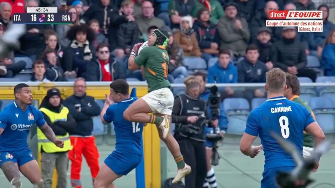 Le magnifique essai de Cheslin Kolbe face à l'Italie